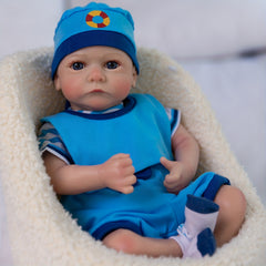 18" Reborn Baby Dolls Realistic Soft Vinyl Toy For Kids