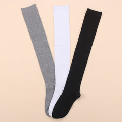 3pais Women's Thigh High Socks Solid Over The Knee Socks