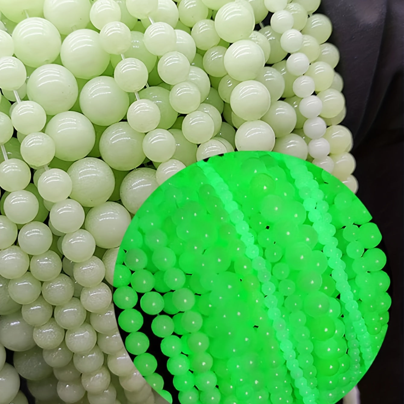 DIY Luminous Beads Handcraft Bracelet Jewelry Round Glow In Dark Balls