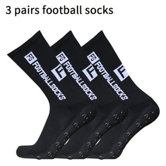 3 Pairs Men's Mid Crew Sport Socks Sweat Absorbing Comfy Breathable Socks