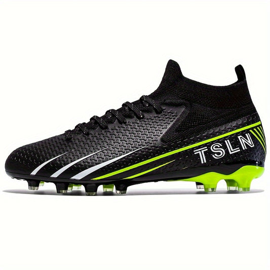 Boy's High Top Spiked Football Cleat - Non Slip and Breathable
