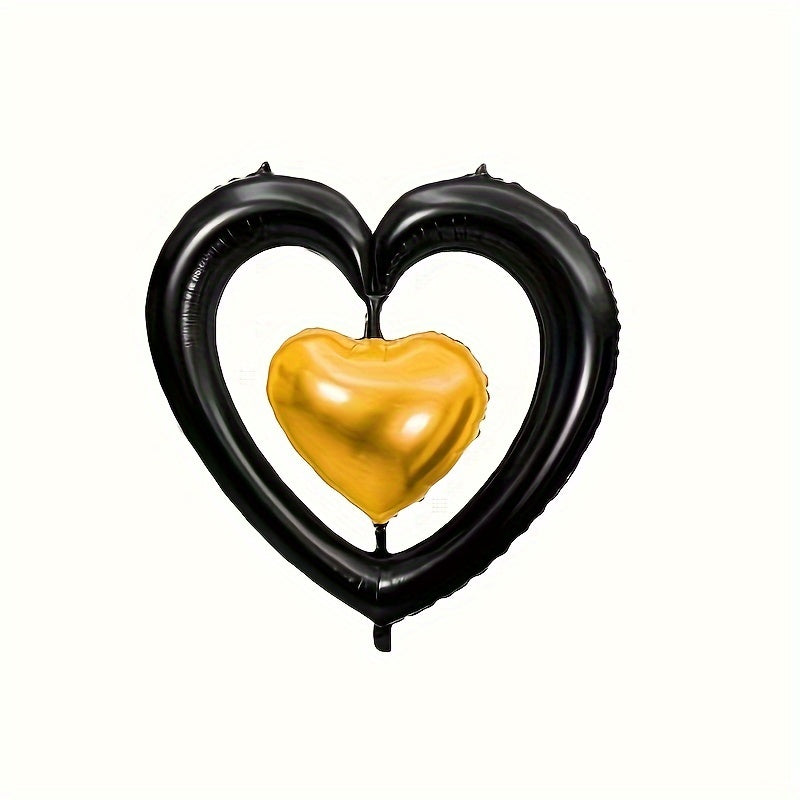 5pcs Heart to Heart Balloons Love Heart Balloons Decorative Balloons