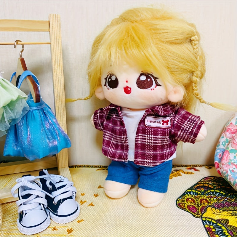 Cartoon Plush Doll Clothes and Accessories Set
