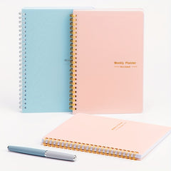 2pcs A5 Planner Daily Weekly Time Planner Notepad 52 Sheets 104 Pages