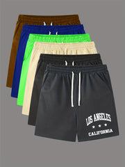 Men's Comfy Elastic Waist Drawstring Shorts for Summer