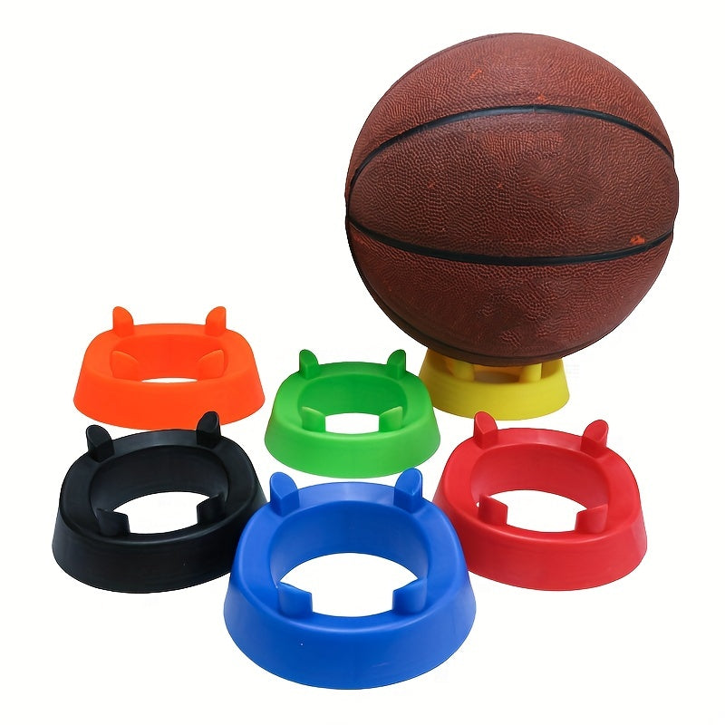 Sports Ball Display Stand Football Basketball Soccer Rugby Volleyball Base Rack