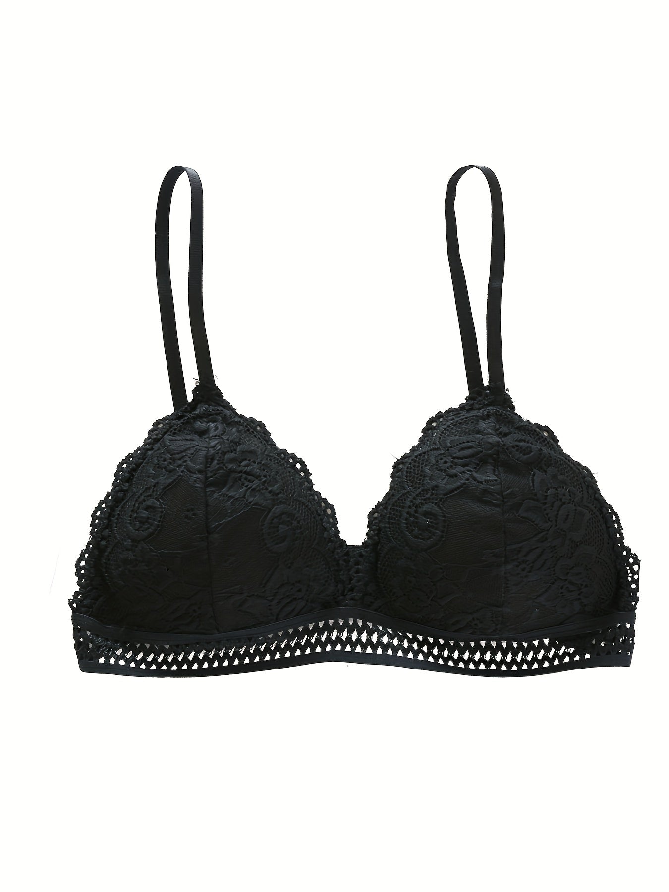 3pcs Girls Lace Camisole Bras No Steel Ring Soft Bralette Underwear