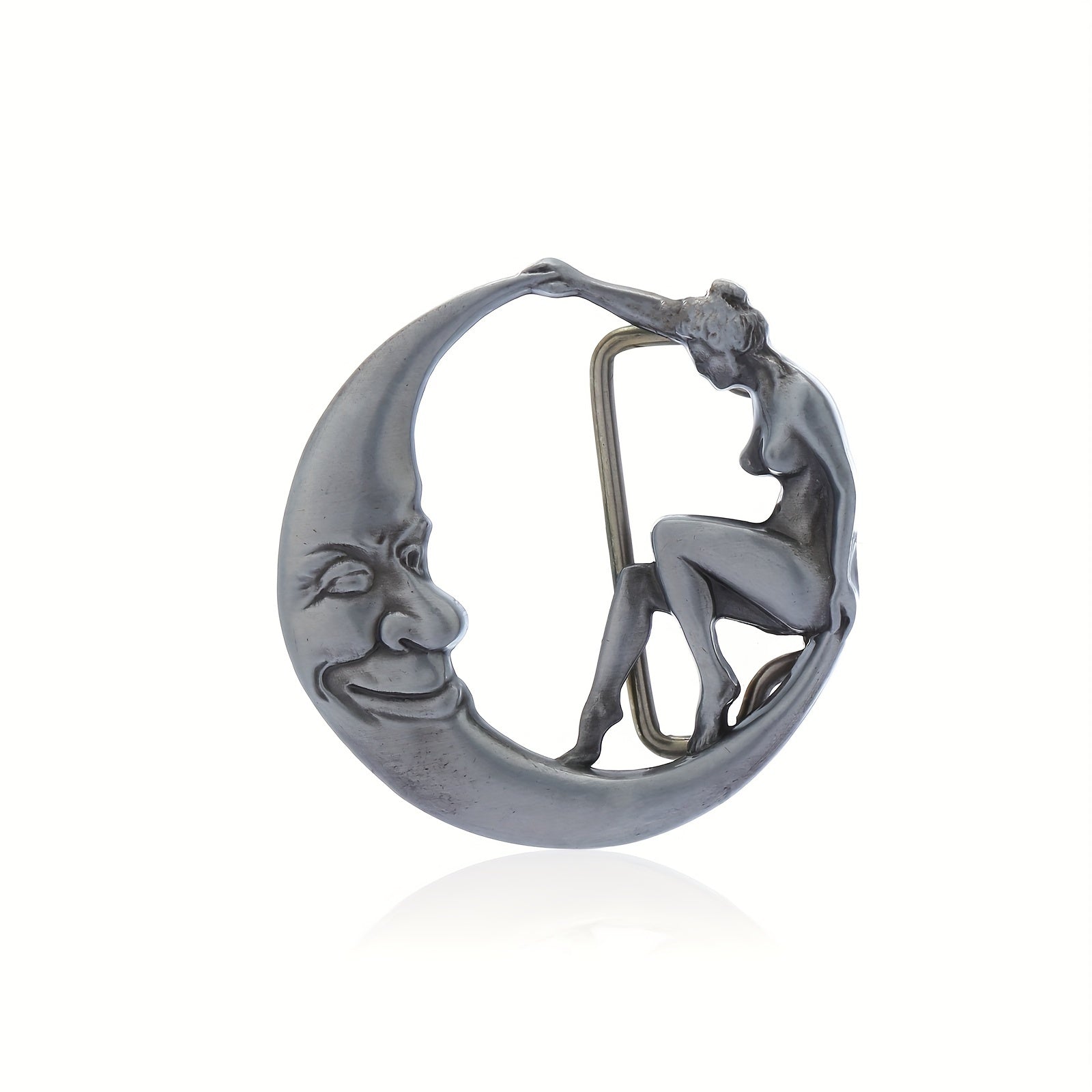 Moon Beauty Belt Buckle - Novelty Fashion Accessory