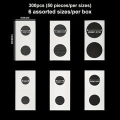 300-1200pcs Coin Collectors' Sleeves with Flip Cover