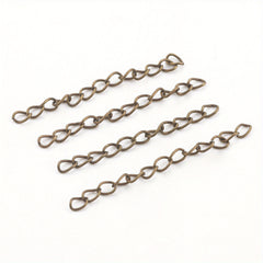 50pcs Alloy Extender Chain Necklace Bracelet Extension Accessories
