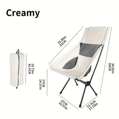 Outdoor Folding Moon Chair Portable Casual Chair For Fishing