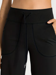 Wide Leg Causa Sports Pants Elastic Waist Casual Fitness Pants