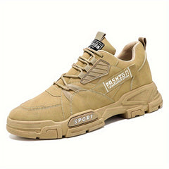 Men's Casual Ankle Boots PU Leather Lace-up Shoes
