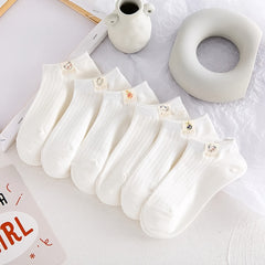 6 Pairs Cartoon Pattern Ankle Socks Women's Stockings