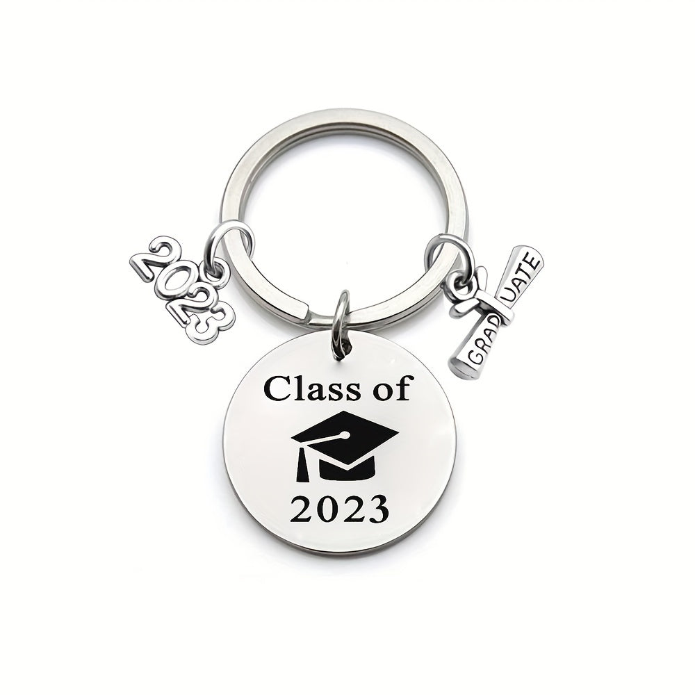 Creative Children's Silvery Keychain Graduation Gift