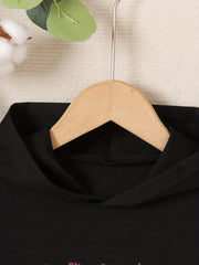 Ombre Butterfly Graphic Hoodie For Kid Girls Long Sleeve Sweatshirt