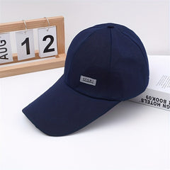 Unisex Sunshade Adjustable Baseball Cap with Extended Eaves