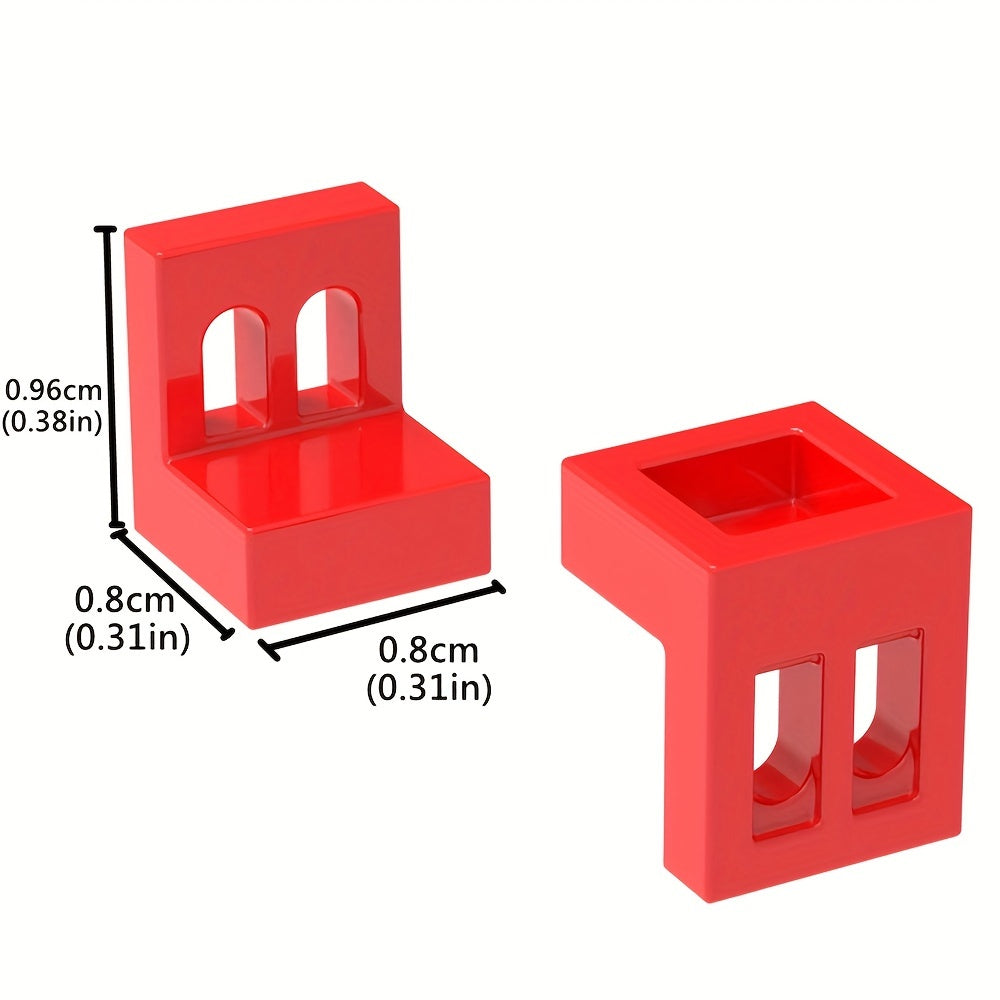 20 PCS Building Block Set Square Fence Railing for Children's DIY Scene Play