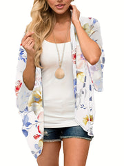 Boho Cover Up Paisley Print Cardigan