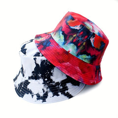 Double sided Tie dye Fisherman Hat Outdoor Cap For Men Women