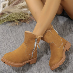 Women's Thermal Short Boots Winter Platform Plush Snow Boots
