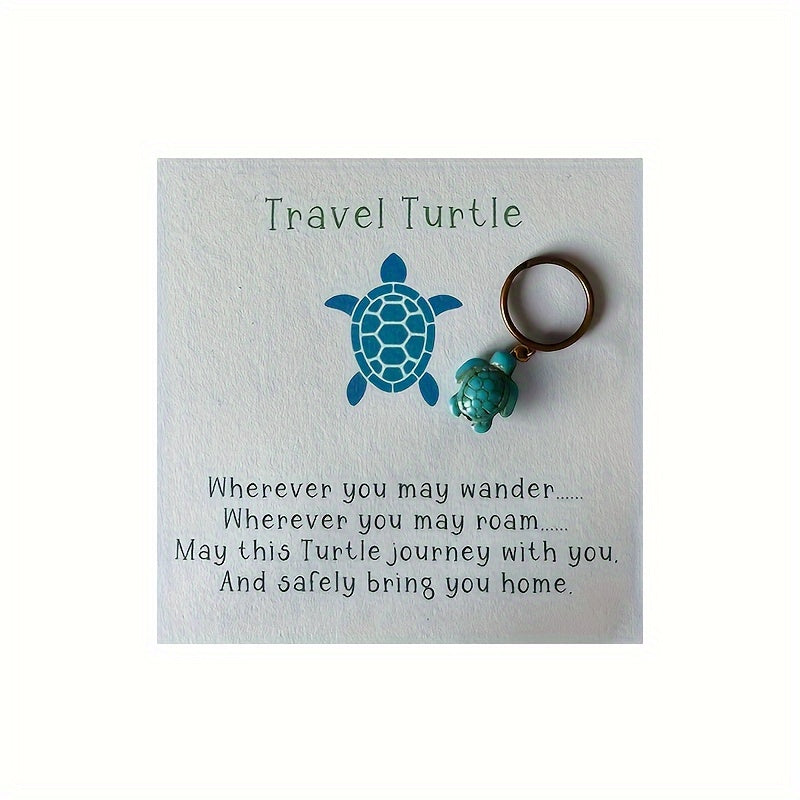 Turtle Pendant Keychain for Car Keys Backpacks Wallets
