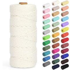 3mm X 220 Yards Cotton Macrame Rope for Crafts