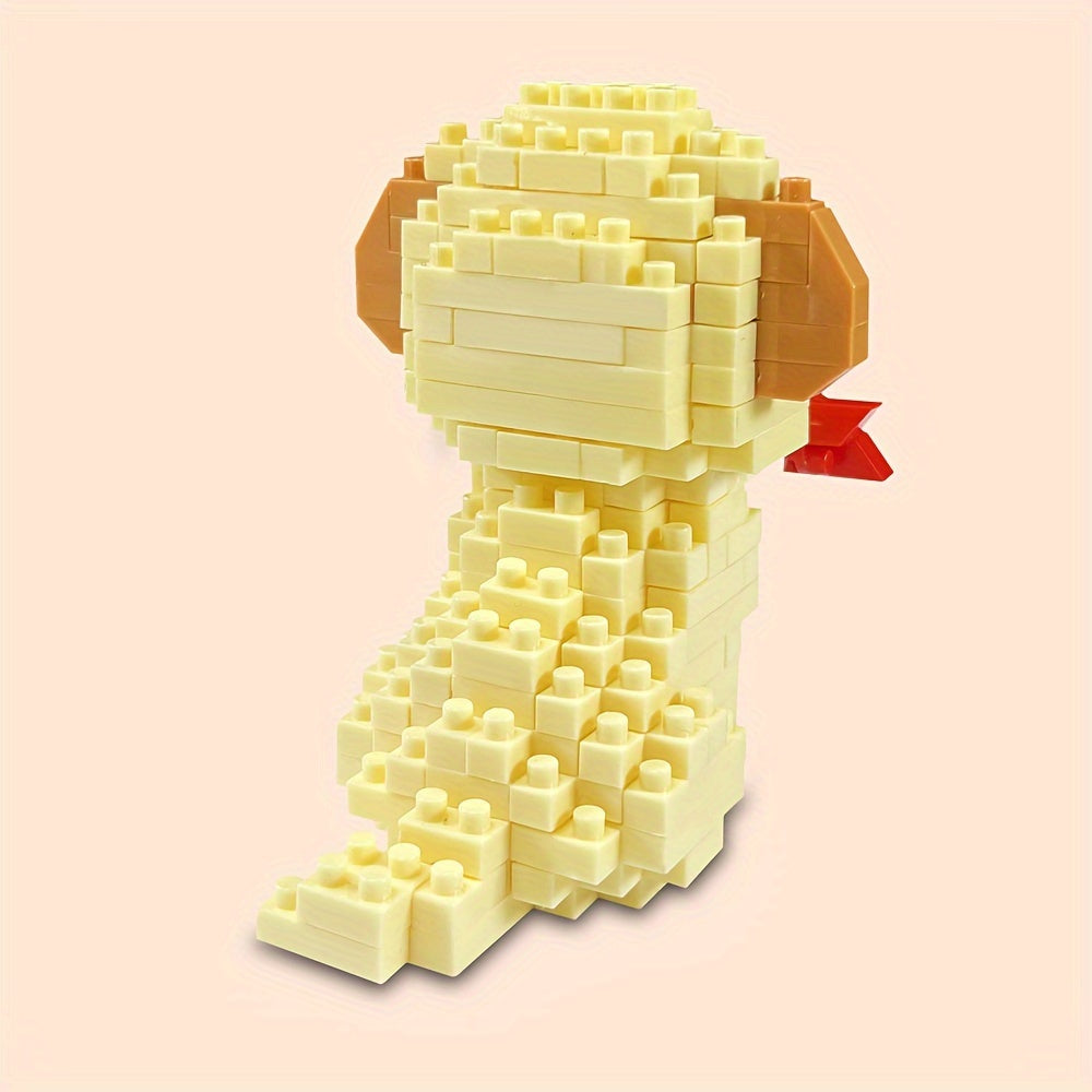 Labrador Building Blocks Pet Dog Model Assembled Building Block Toys