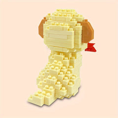 Labrador Building Blocks Pet Dog Model Assembled Building Block Toys
