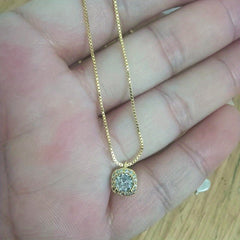 Cubic Zirconia Pendant Necklace For Girls