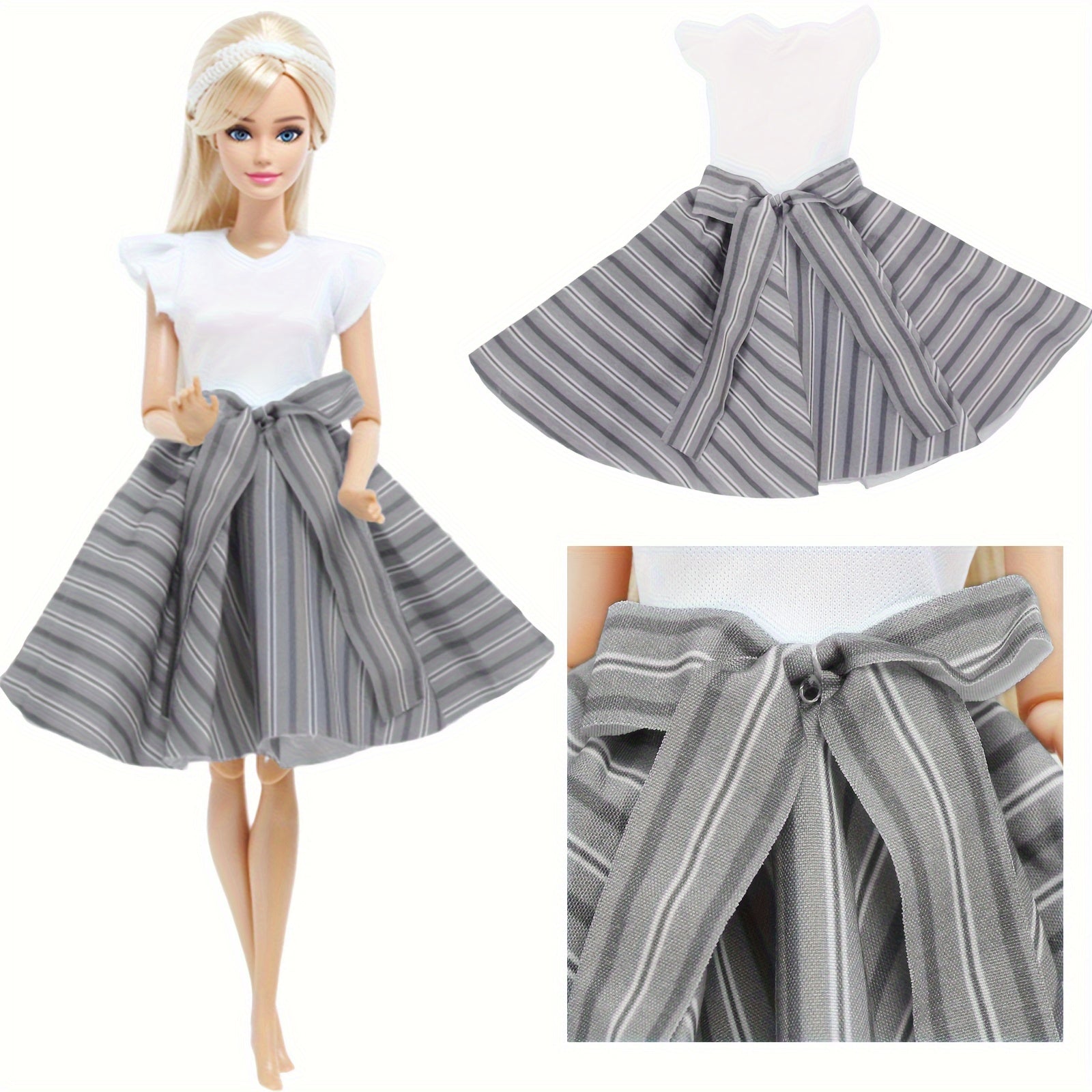 5pcs Doll Clothing Set for 11.5 Inch Doll Casual Everyday Outfits