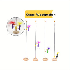 Nodding Woodpecker Creative Toy Climbing Tree DIY Graffiti Wooden Toy