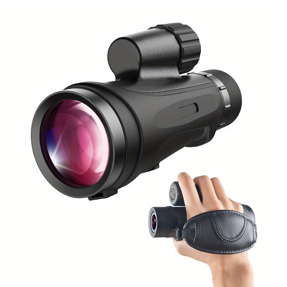 12x50 Waterproof ED Monocular Telescope - Zoom Capable, Lightweight Handheld