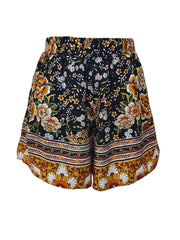 High Waist Floral Print Shorts Boho Shorts For Spring & Summer Women's Clothing