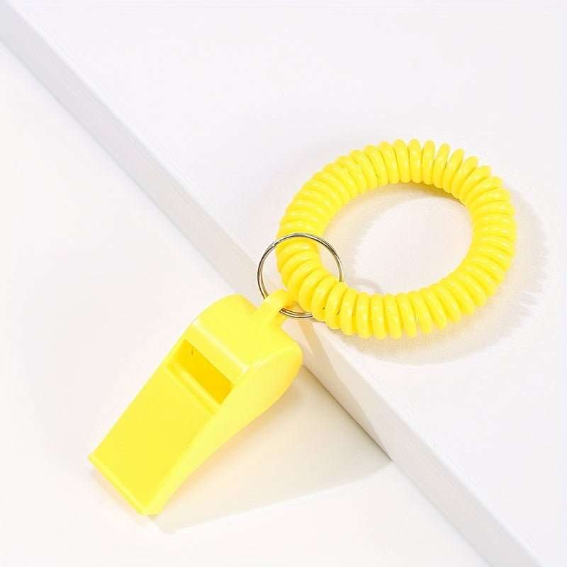 Colorful Referee Whistle With Wristband - Outdoor Sports Supplies