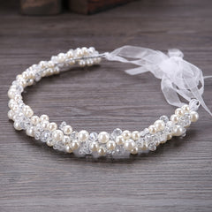 Pearl Bridal Headband Vintage Wedding Tiara Bridal Crown