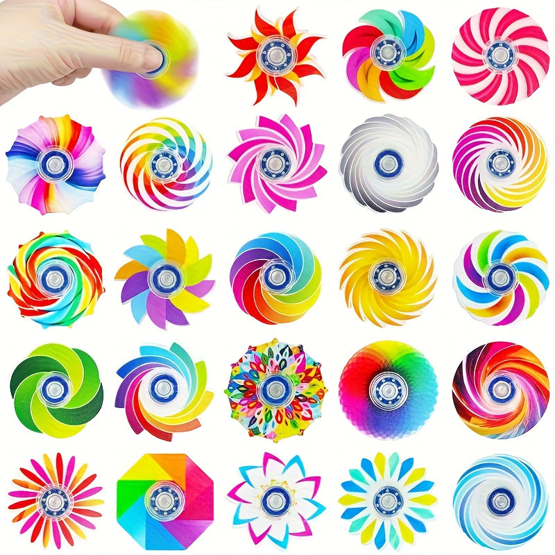 15pcs Mixed Color Gyroscope Toy Set for Kids Party Favors and Rewards
