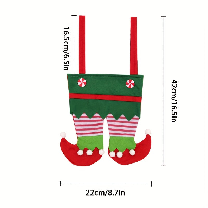1pc Christmas Gift Christmas Decoration Elf Bag Candy Bag