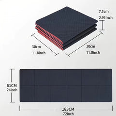 Foldable Non-slip Yoga Pilates Mat for Home Fitness