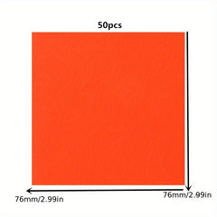 50 Sheets Colourful Memo Pad Sticky Notes Set Office Supplies