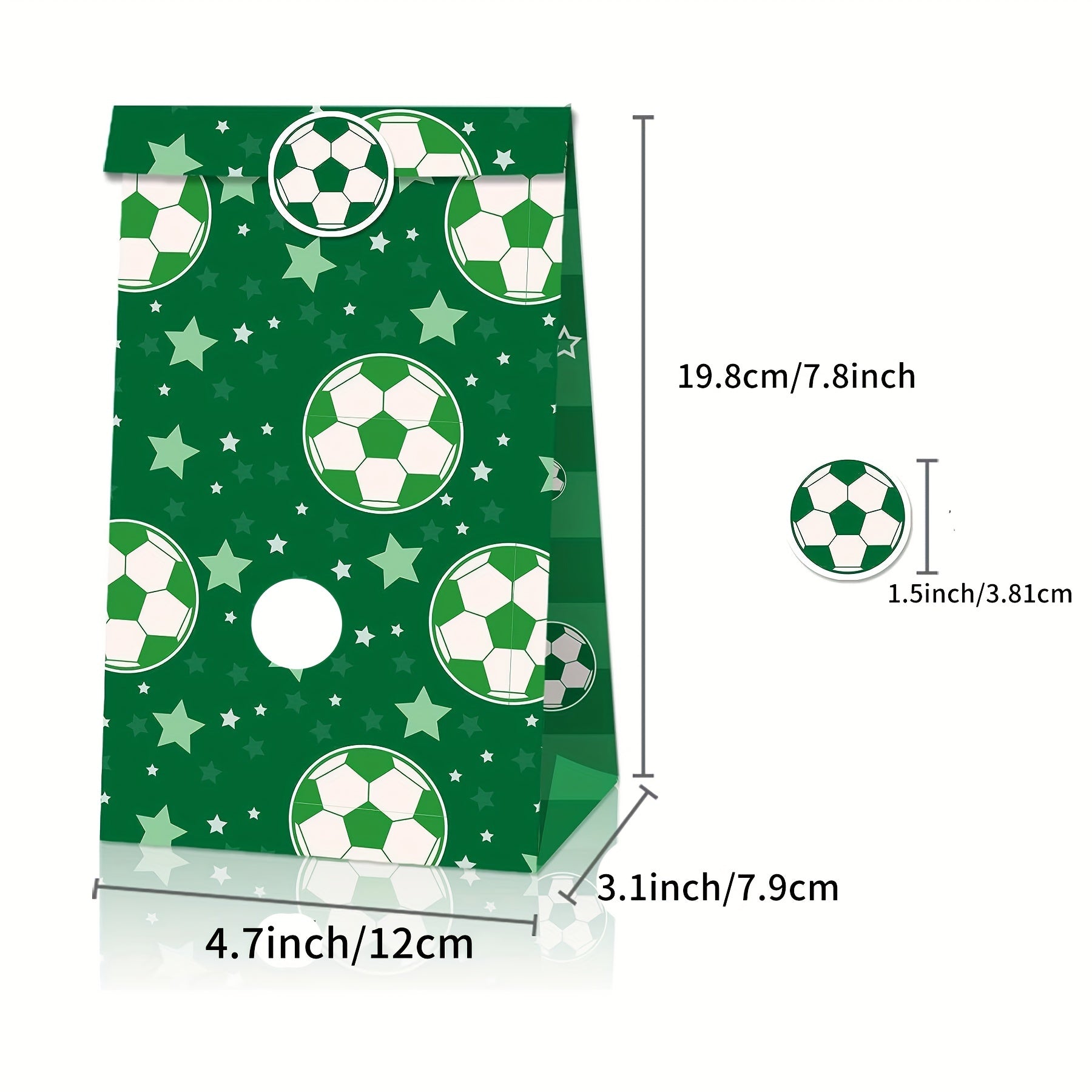 12pcs Soccer Party Favors Candy Bags Supplies
