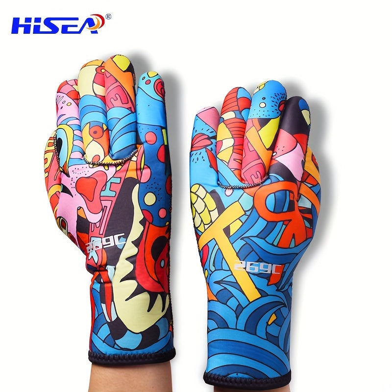 HISEA Diving Gloves 3MM Neoprene Winter Warm Gloves for Diving