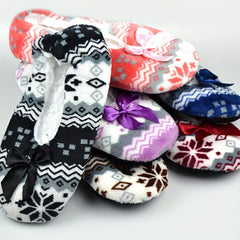 Warm Fleece House Shoes for Girls - Non Slip Indoor Walking Shoes