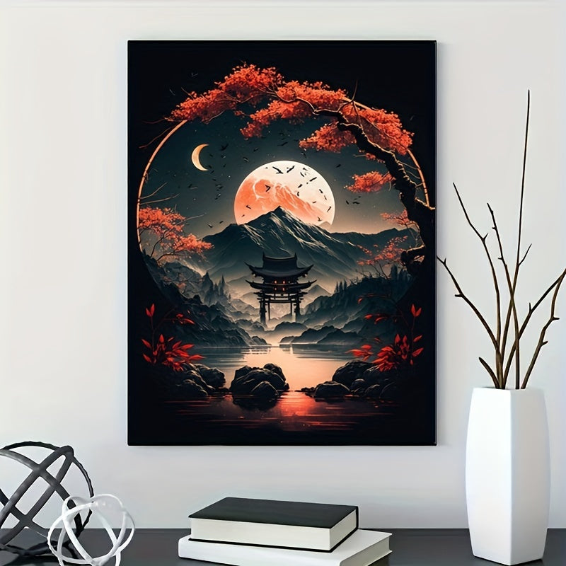 5D DIY Mountain & River Diamonds Painting Set - Full Round Dril