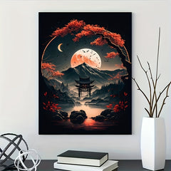 5D DIY Mountain & River Diamonds Painting Set - Full Round Dril