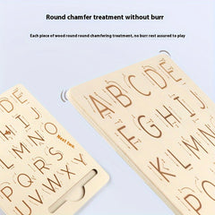 Wooden Alphabet Tracing Board with Pencil