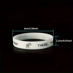 3pcs Glow In Dark Silicone Bracelet Always With You Luminous Couple Wrist Band