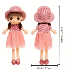 Sweetheart Princess Plush Toy Realistic Cartoon Fairy Pink Outfit Safe Gift