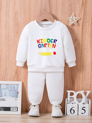 Baby Letter Print Outfit Long Sleeve Set