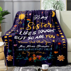 Flannel Blanket for Sisters - Outdoor Camping Gift